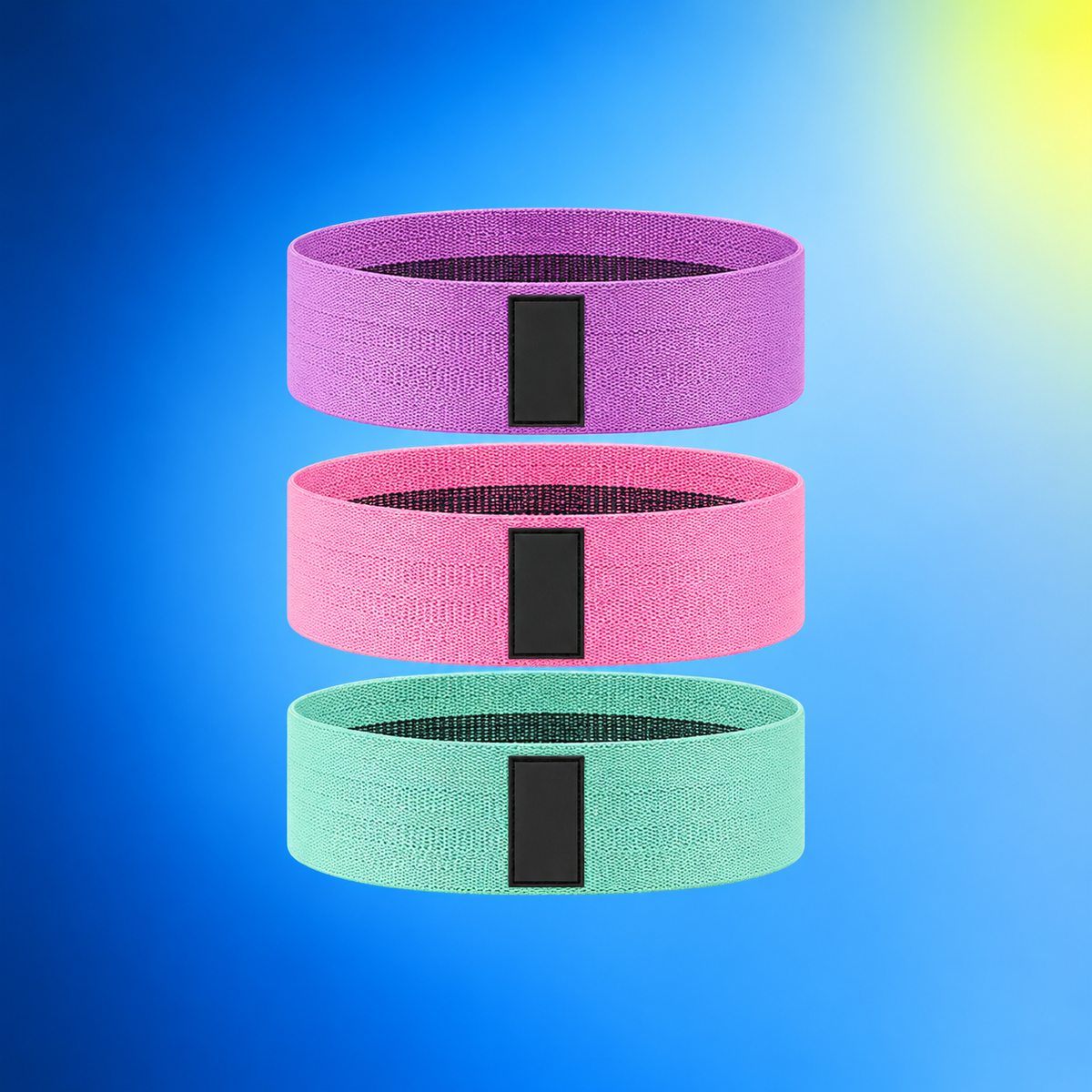 Fabric Hip Resistance Bands – Set of 3