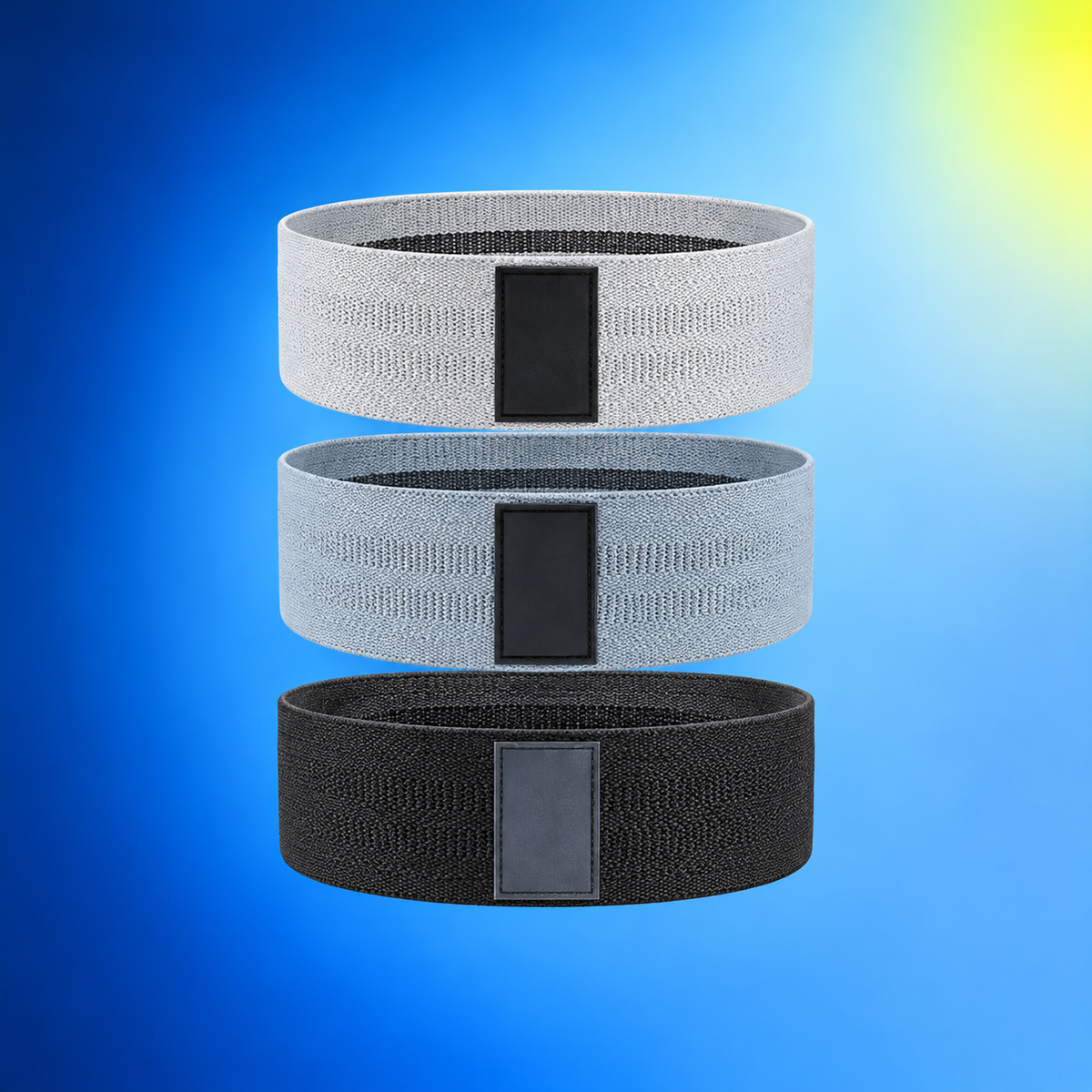 Fabric Hip Resistance Bands – Set of 3